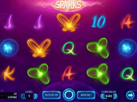 Символы в игровом автомате Sparks